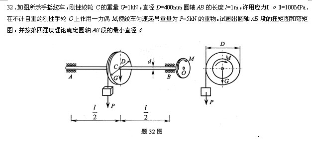 全国2014年4月高等教育自学考试工程力学（一）试题(图10)