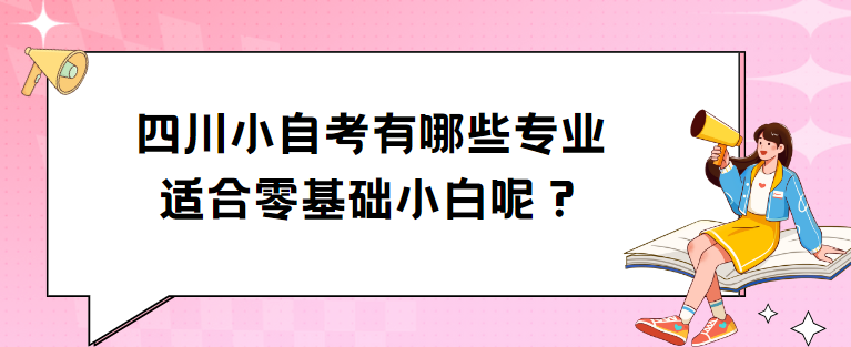 四川小自考有哪些专业适合零基础小白呢？