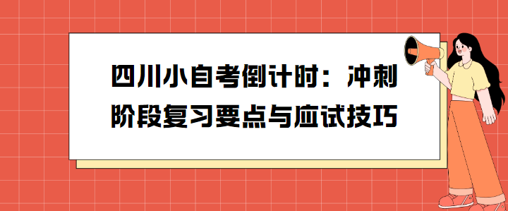 四川小自考倒计时：冲刺阶段复习要点与应试技巧